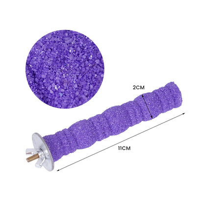BeakSharp™ Wooden Claw Grinding Stick — Parrot Perching & Chewing Toy for Healthy Beak & Claw Care