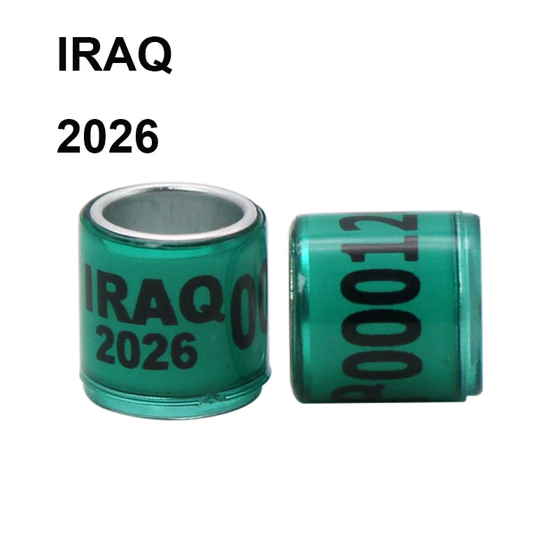 RaceID™ 50 Pcs Durable Digital Bird Foot Rings — 2025-2026 Style Pigeon Identification & Training Supplies