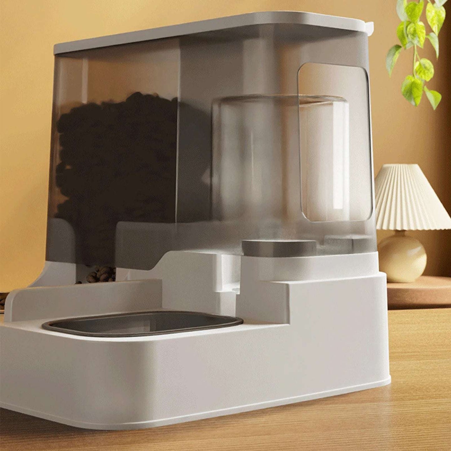 2 In 1 Cat Feeder And Water Dispenser Cat Dog Pet Feeder Cat Food Dog Food Dispenser Cat Automatic Feeding Water Dispenser