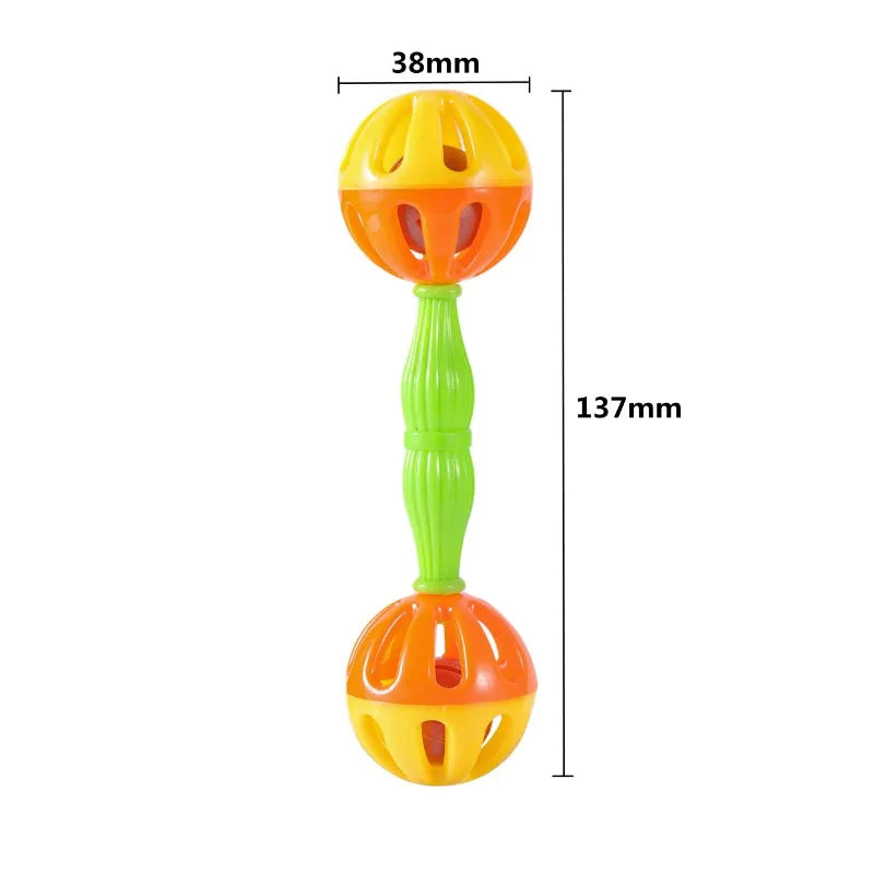 BellBeat™ 2-in-1/1pcs Parrot Rattle Toy — Creative Double-Head Bell Ball, Bite-Resistant Bird Training Accessory