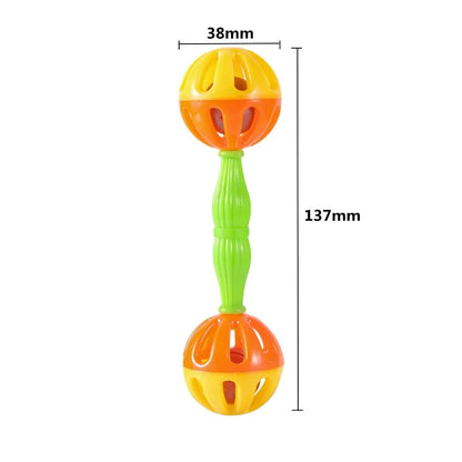 BellBeat™ 2-in-1/1pcs Parrot Rattle Toy — Creative Double-Head Bell Ball, Bite-Resistant Bird Training Accessory