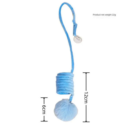 CheekyCat™ – Colourful Feather Wand with Bell & Suction Base
