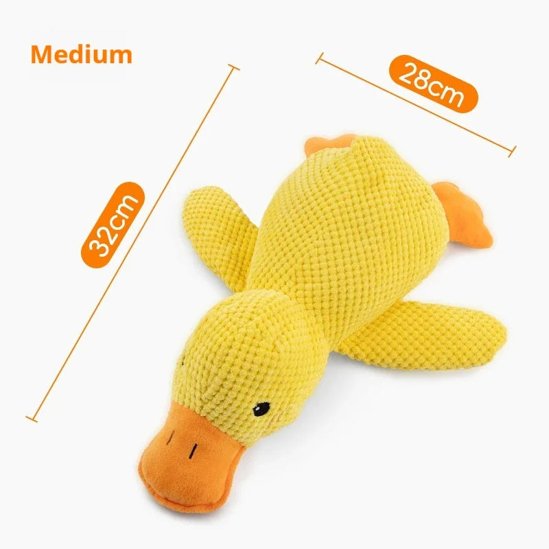 SleepyDuck™ - Plush Dog Toy for Teeth Grinding & Sound Relief
