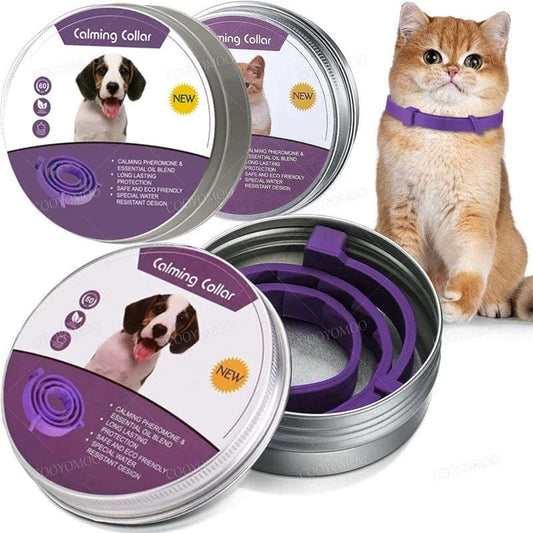 CalmPaws™ – Adjustable Dog & Cat Calming Pheromone Collar for Anxiety Relief