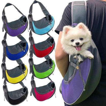 Comfortable Dog Bag Pet Crossbody Shoulder Bag Outdoor Travel Sling Carry Pack Foldable Dog Accessories Pets Bag Backpacks