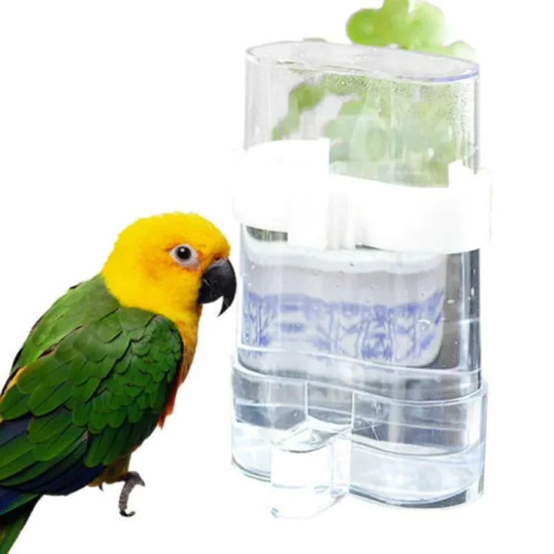 Automatic Parakeet Bird Waterer Food Feeder Dispenser for Parrot Cage Accessories Bird Water Dispenser Bird Food Feeder