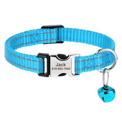 SafePaw™ - Personalized Printed Cat Collar with Free Engraved ID Tag & Bell