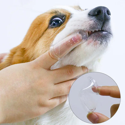 PawPolish™ Super Soft Finger Toothbrush — Gentle Silicone Teeth Cleaner for Dogs & Cats