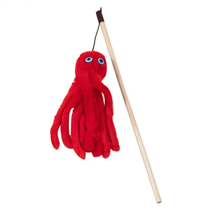 CheekyCat™ – Colourful Feather Wand with Bell & Suction Base