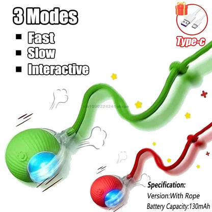 PlayPaws™ – Automatic Interactive Cat Ball with Faux Tail