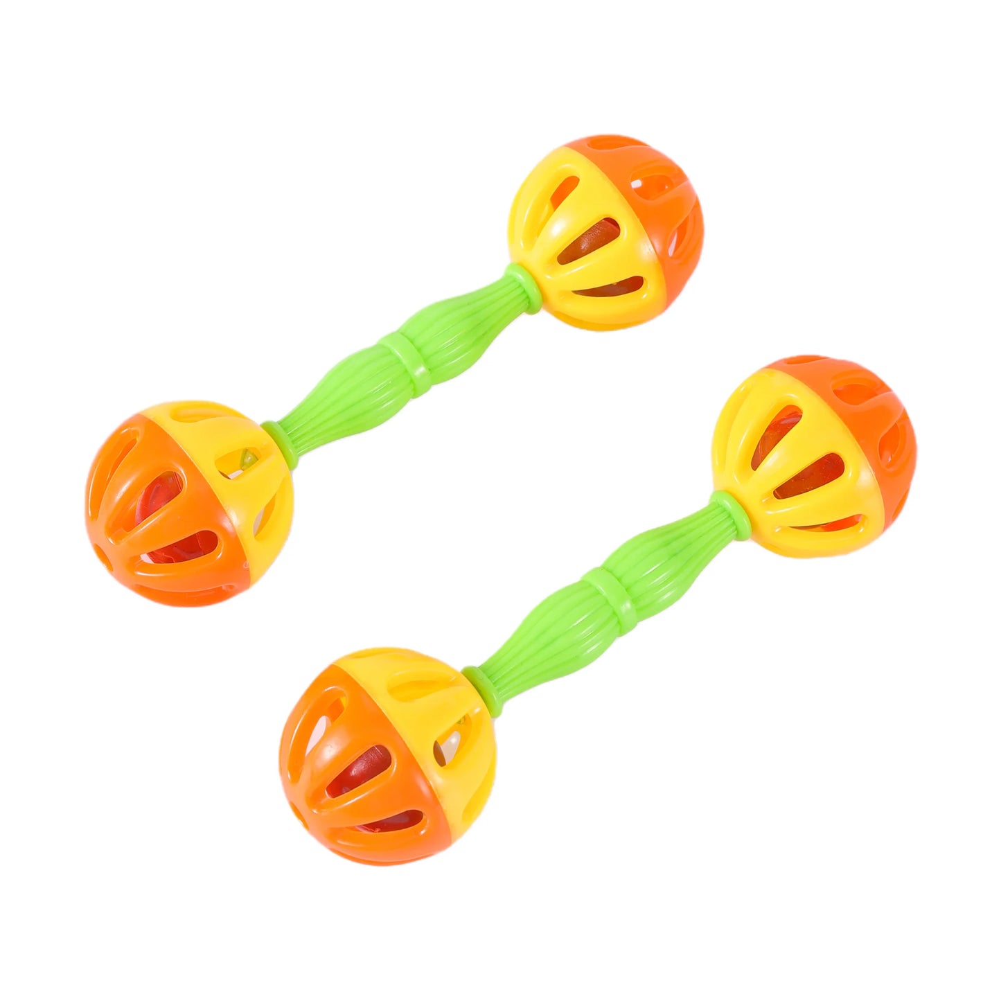 BellBeat™ 2-in-1/1pcs Parrot Rattle Toy — Creative Double-Head Bell Ball, Bite-Resistant Bird Training Accessory