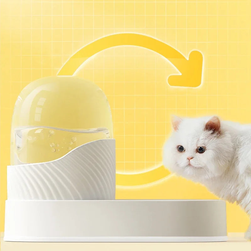 2L Pet Cat Automatic Feeder Large Capacity Puppy Kitten Drinking Fountain PP Dog Food Bowl Water Dispenser Storage Container