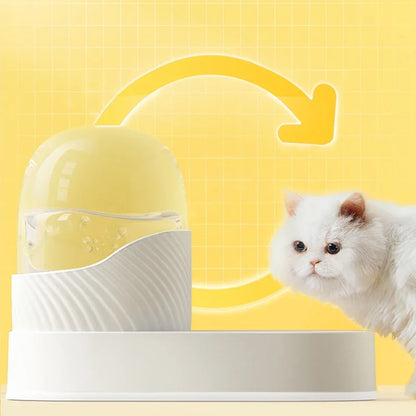 2L Pet Cat Automatic Feeder Large Capacity Puppy Kitten Drinking Fountain PP Dog Food Bowl Water Dispenser Storage Container