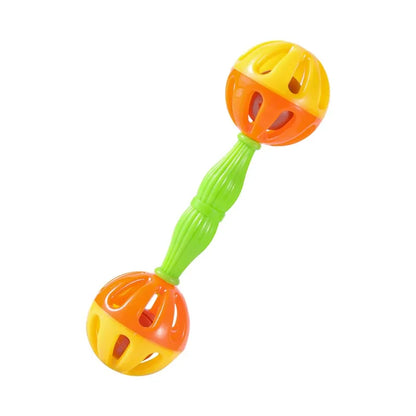 BellBeat™ 2-in-1/1pcs Parrot Rattle Toy — Creative Double-Head Bell Ball, Bite-Resistant Bird Training Accessory