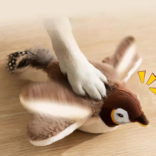 FlapFun™ – Rechargeable Touch-Activated Flapping Duck Toy for Cats