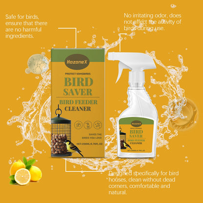 Bird Feeder Cleaner Spray - Gentle Cleaning Solution For Feeders, Houses & Baths, Safe & Effective Deodorizing Formula