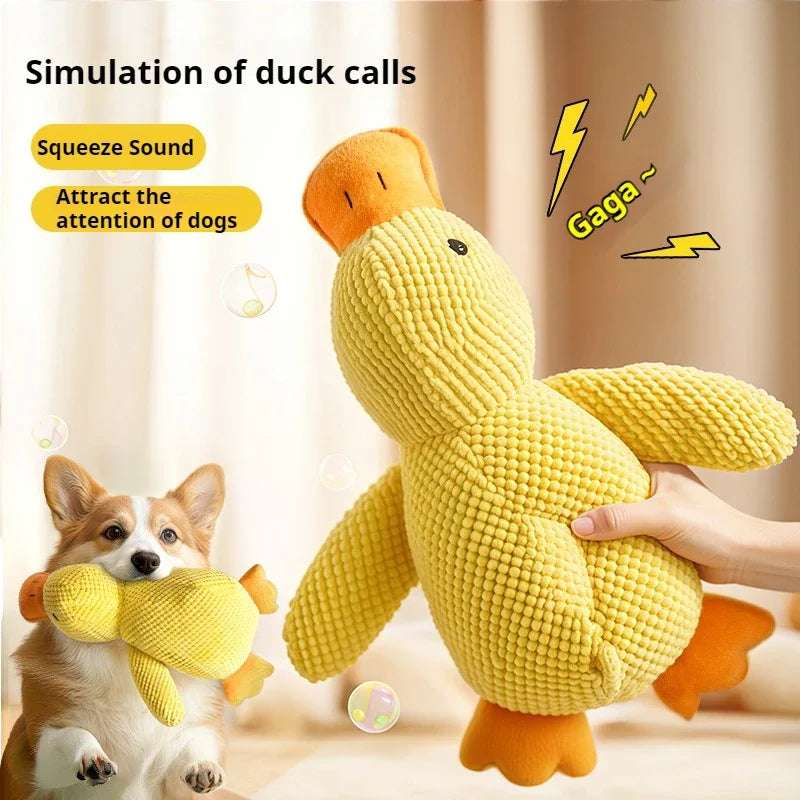 SleepyDuck™ - Plush Dog Toy for Teeth Grinding & Sound Relief