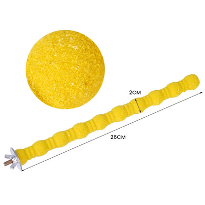 BeakSharp™ Wooden Claw Grinding Stick — Parrot Perching & Chewing Toy for Healthy Beak & Claw Care
