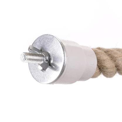 ChewNest™ Parrot Rope Perch & Chewing Toy — Colorful Cage Accessory for Parakeets, Conures