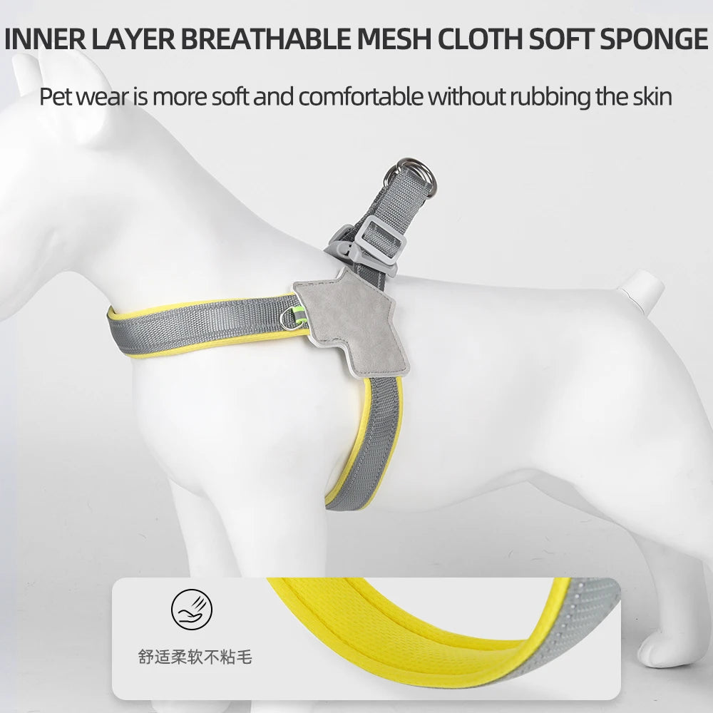 SafeStrap™ Reflective No-Pull Dog & Cat Harness — Small & Medium Pets