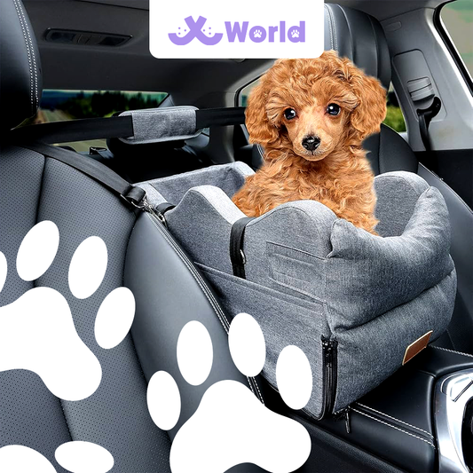 PawLuxe™ Travel Dog Car Bed – Safe & Comfy Seat for Road Trips