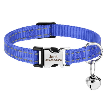 SafePaw™ - Personalized Printed Cat Collar with Free Engraved ID Tag & Bell
