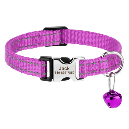 SafePaw™ - Personalized Printed Cat Collar with Free Engraved ID Tag & Bell