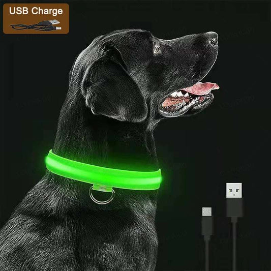 GlowGuard™ 3-Mode USB Rechargeable Luminous Dog & Cat Collar