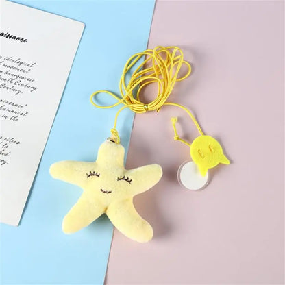 CheekyCat™ – Colourful Feather Wand with Bell & Suction Base