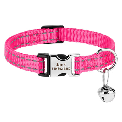 SafePaw™ - Personalized Printed Cat Collar with Free Engraved ID Tag & Bell