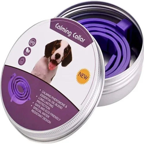 CalmPaws™ – Adjustable Dog & Cat Calming Pheromone Collar for Anxiety Relief